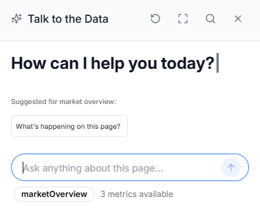 Talk to Data interface